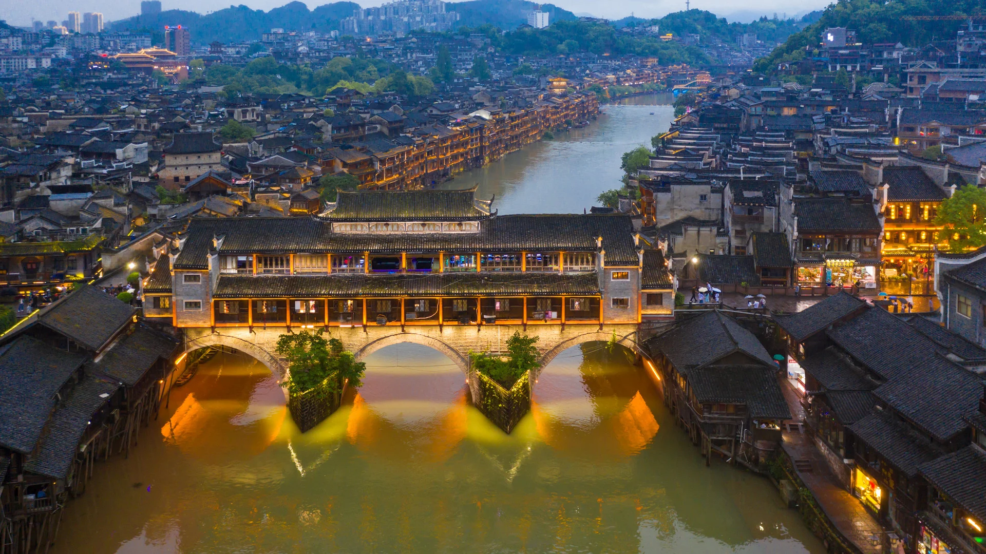 Zhangjiajie National Forest Park sandstone pillars at Yuanjiajie scenic area