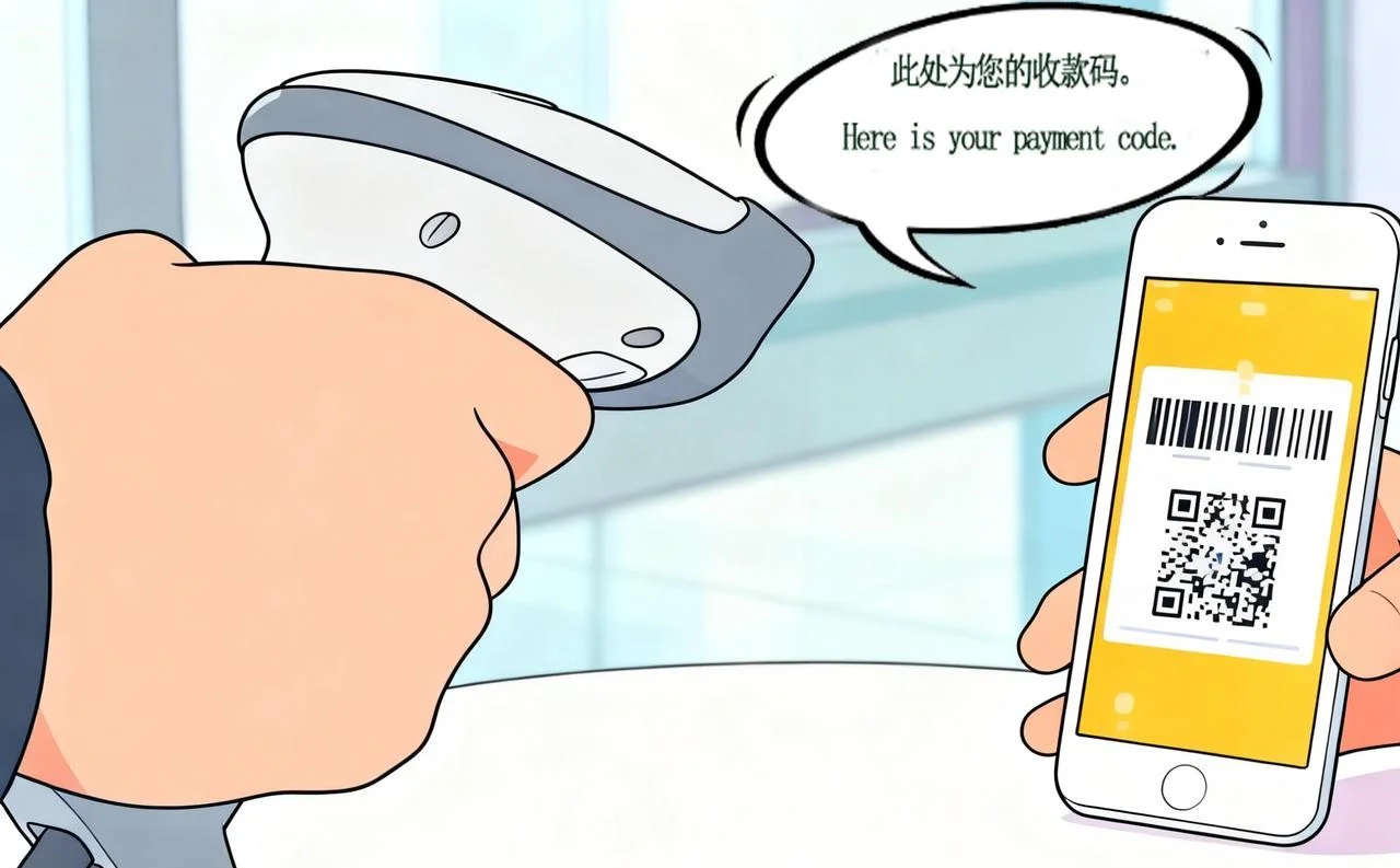 WeChat payment QR code ready for scan-to-pay in China