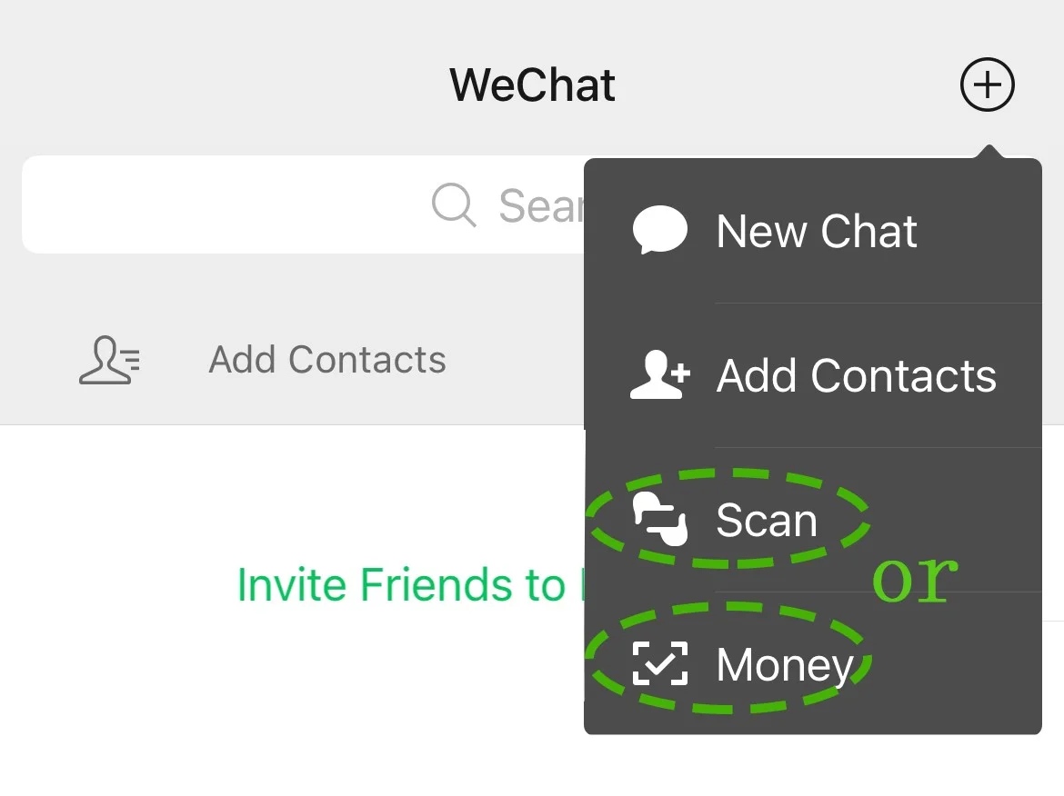 Mini Program or Services page inside WeChat app