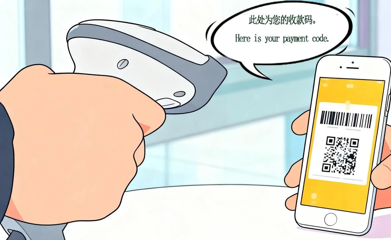 Using the Alipay scan feature for making mobile payments in China