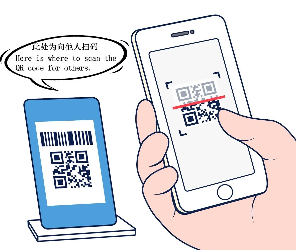 Accessing the pay and collect feature in the Alipay mobile app