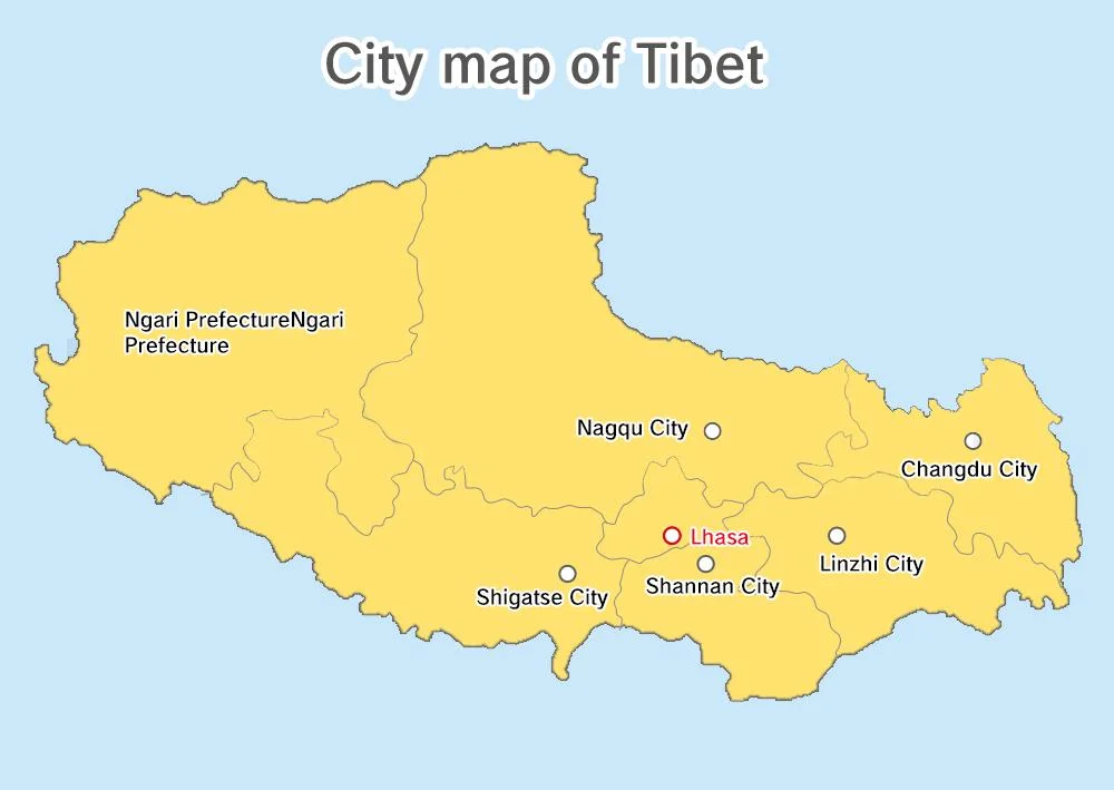 Traditional Tibetan street scene with locals in colorful cultural dress