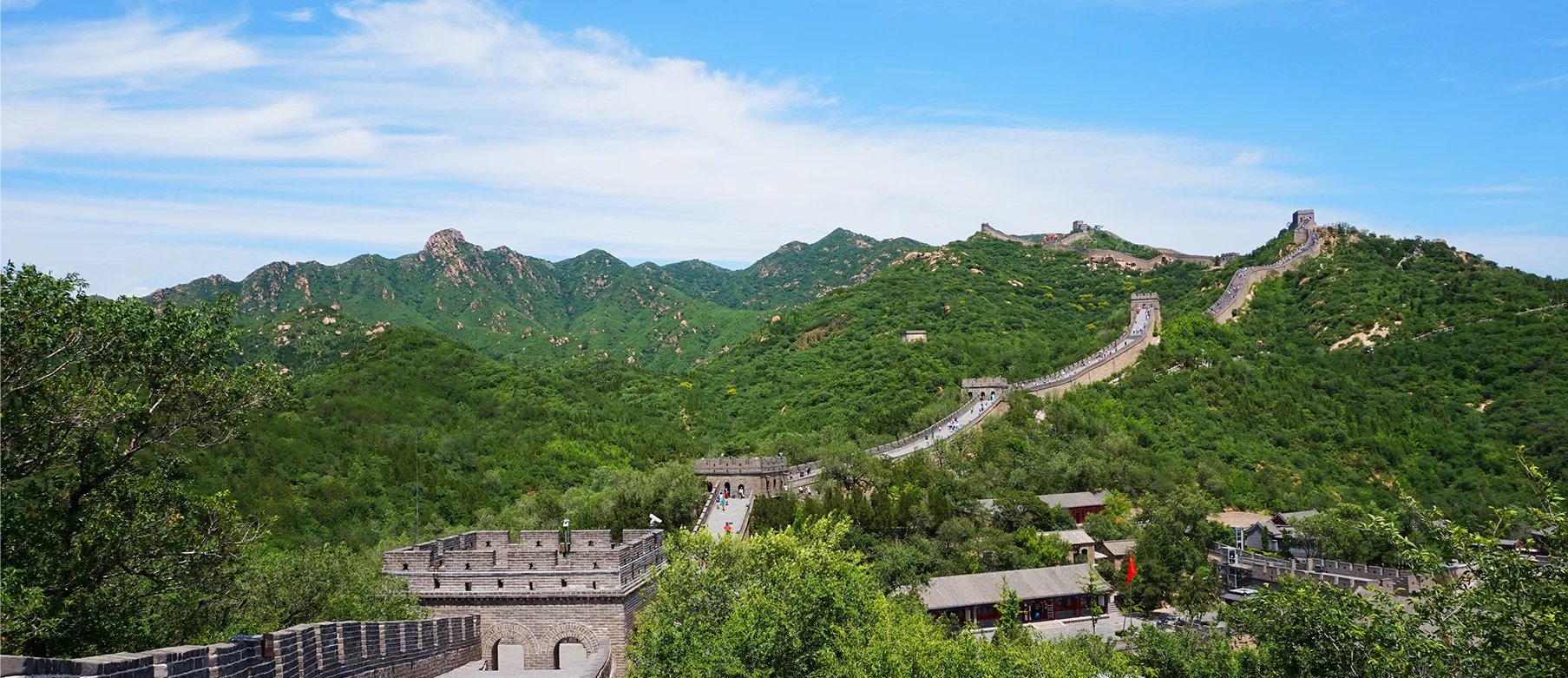 Great Wall ruins stretching across desert terrain in Gansu or Ningxia