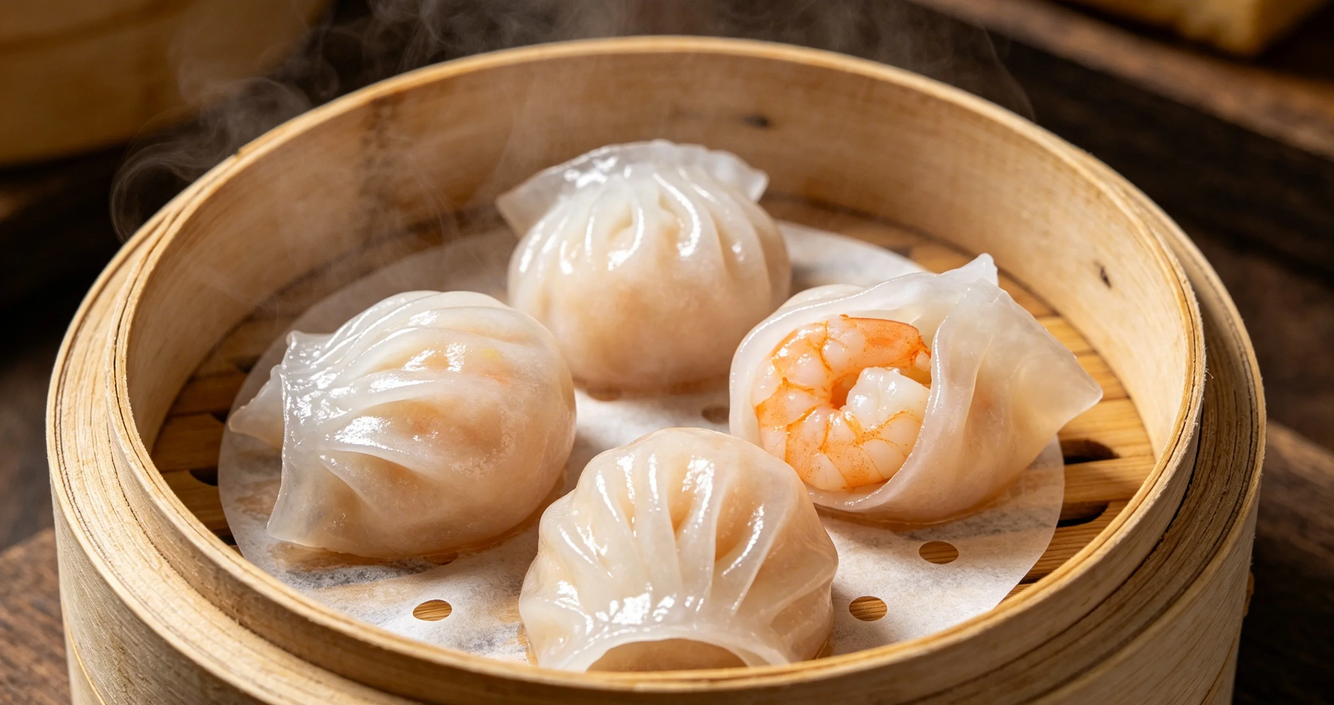 Tourists reading a dim sum menu in a traditional Guangzhou yum cha restaurant