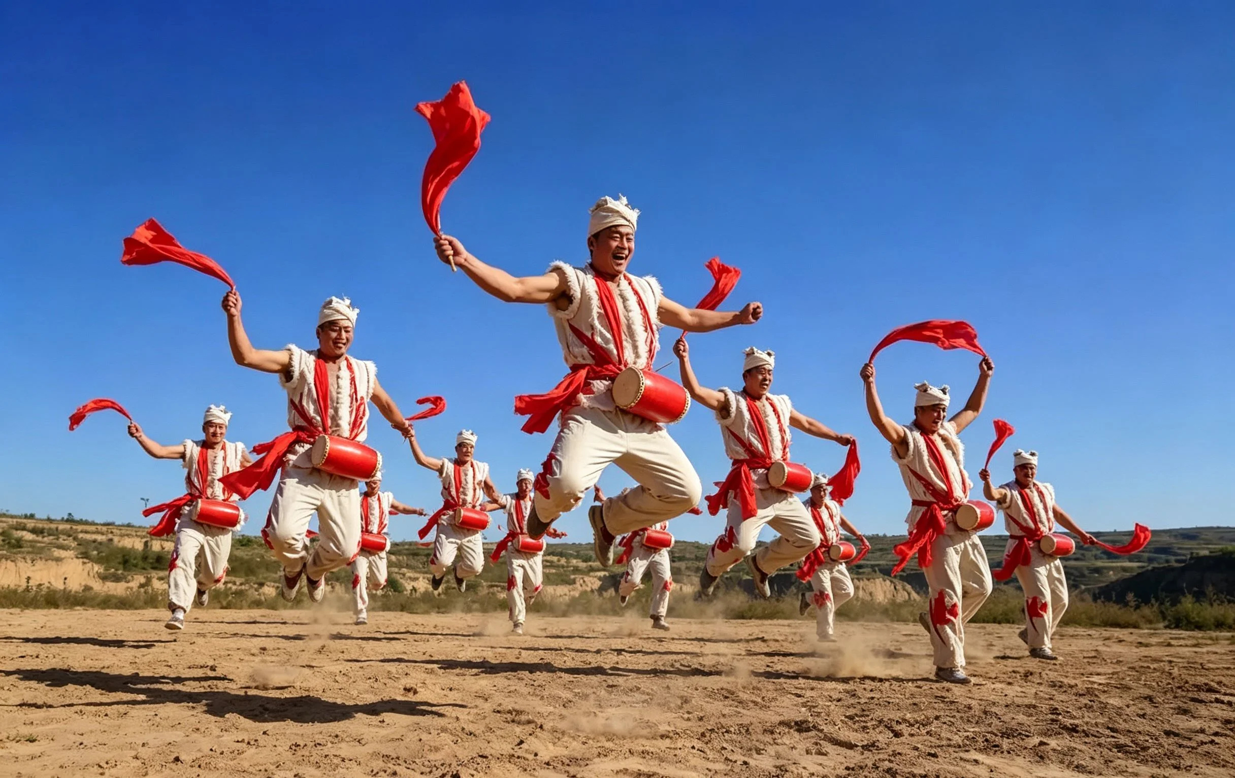 Yi Torch Festival bonfire celebration with dancers in Yunnan